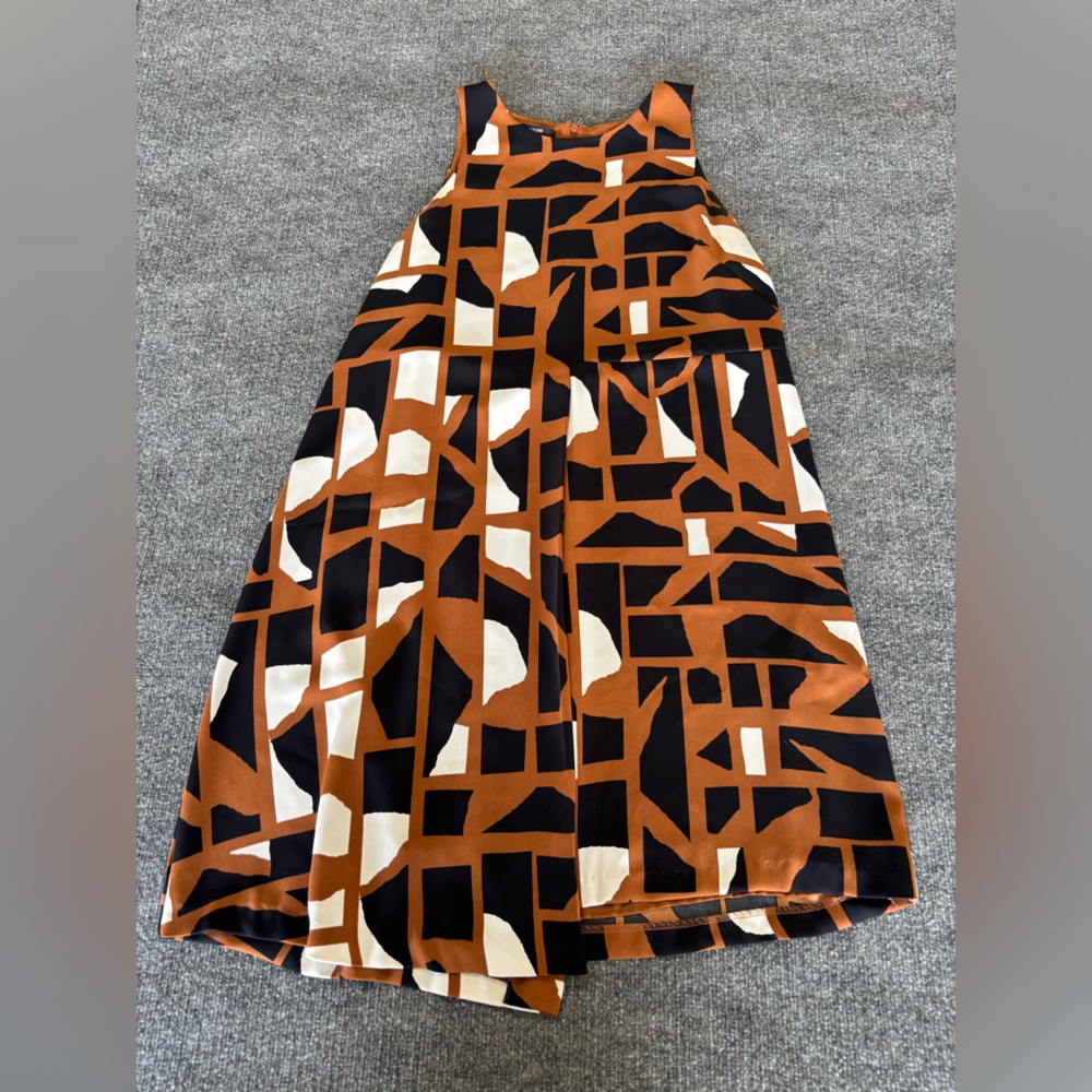 Alfani women’s Geometric Print Dress in Brown, Black & White